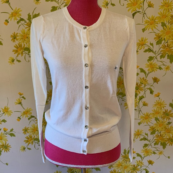 7TH Avenue Design Jewel button knit cardigan size XS - Picture 1 of 9